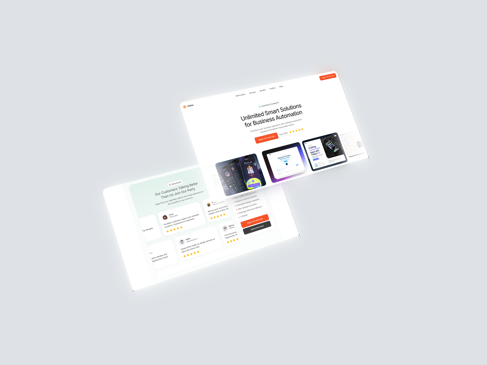 Main dashboard with key metrics