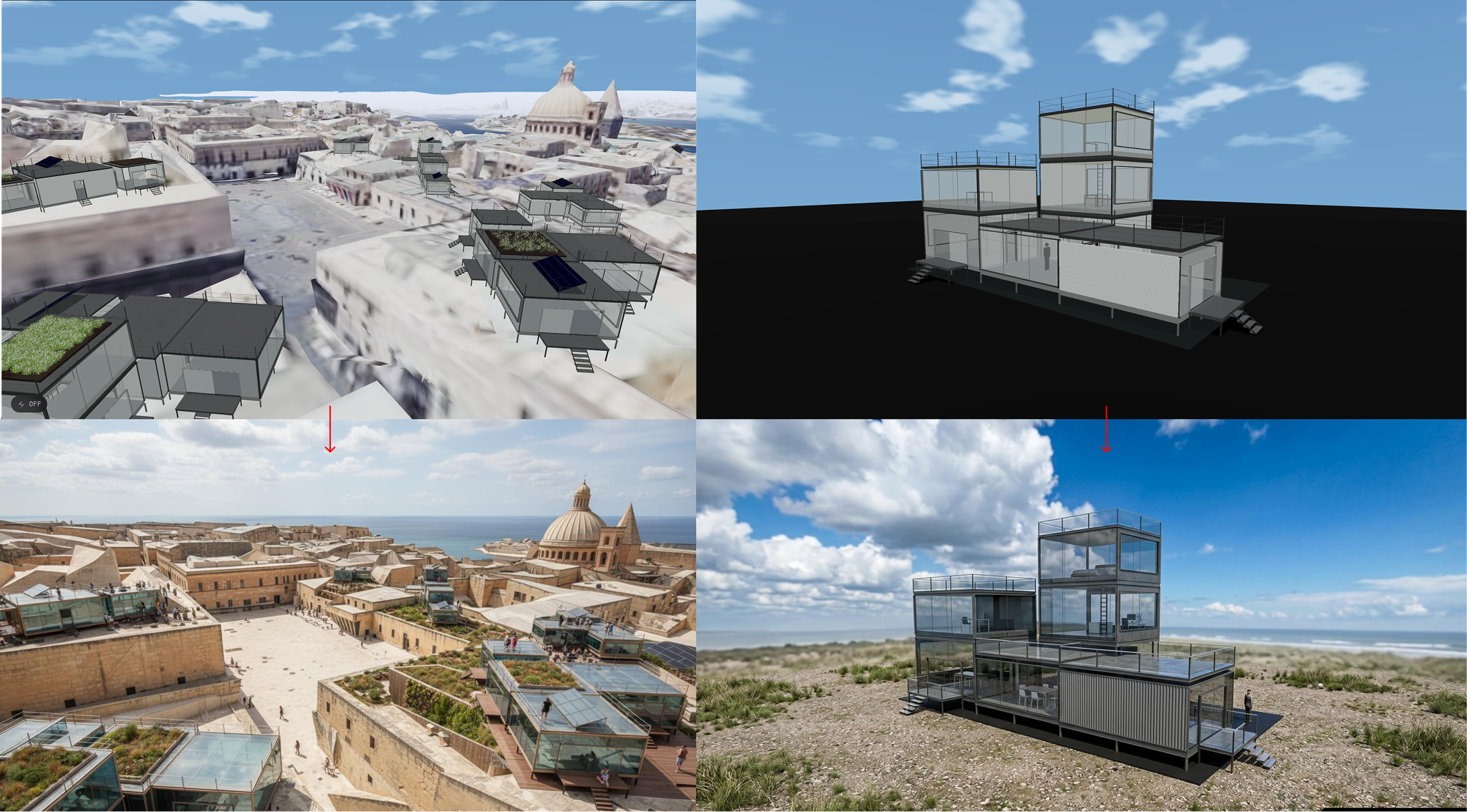 Realistic scene renders on command